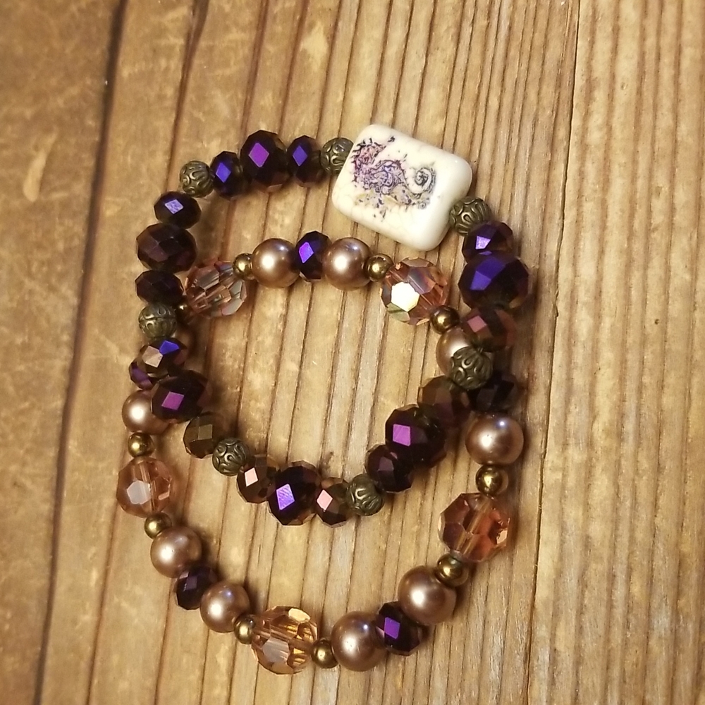 Seahorse bracelet set